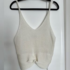 Fashion Nova crop knit tank top